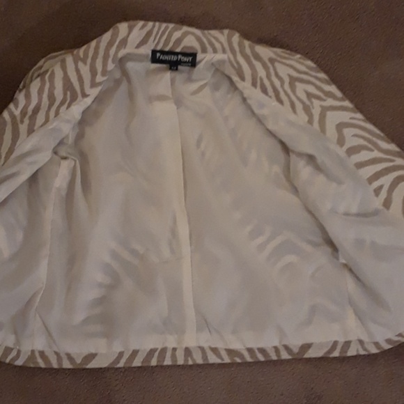 Painted Point Vintage Animal Print Blazer - Picture 7 of 8